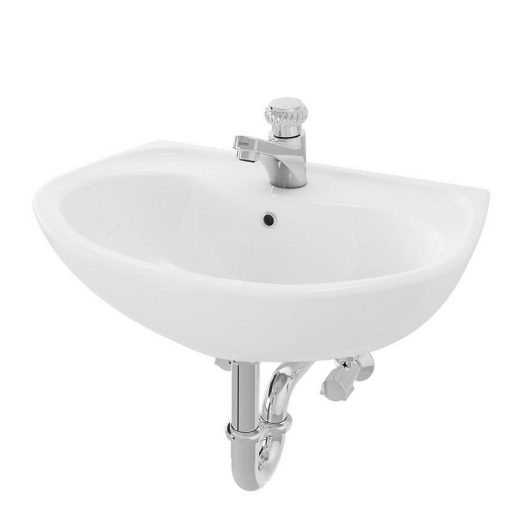 Pedestal-type Lavatory w/ brackets,  w/o P-Trap